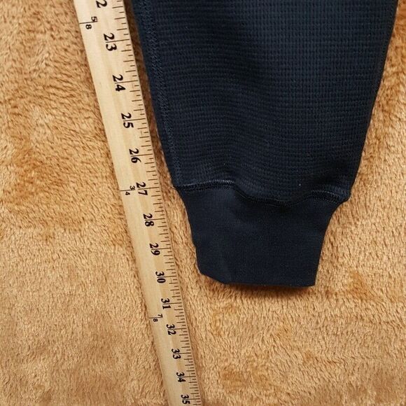 POLO RALPH LAUREN Pants Mens Small Black Drawstring Jogger Waffle Thermal Logo - Picture 9 of 10